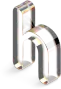 Melihsub glassy letters